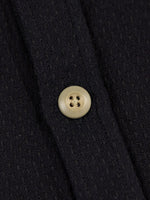 3sixteen CPO Shirt black Sashiko button closeup