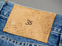 3sixteen Stonewashed Indigo Selvedge Classic Tapered Jeans Patch