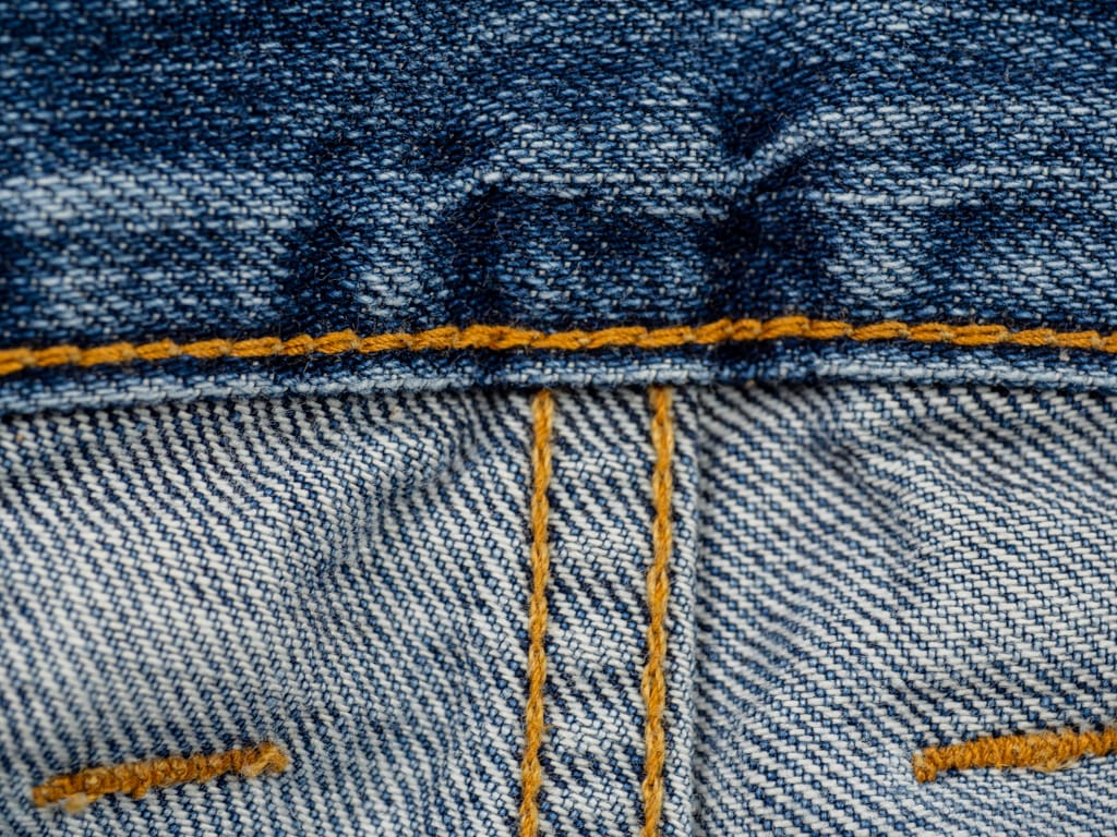 3sixteen Stonewashed Indigo Selvedge Classic Tapered Jeans Stitching