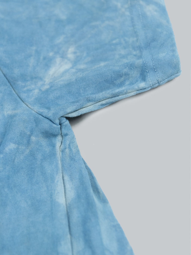 3sixteen Garment Dyed pocket TShirt Natural Indigo Crumple Dye sleeve