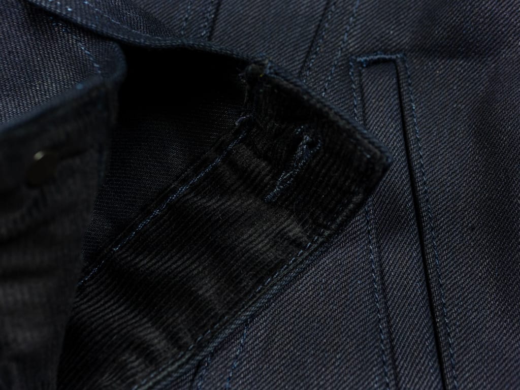 3sixteen Type 3s Denim Jacket Shadow Selvedge cuff detail