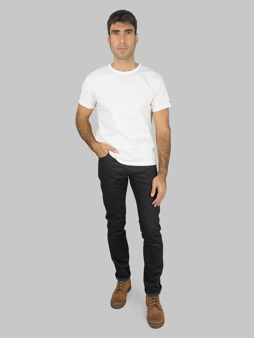 Freenote Cloth Rios Black Grey Japanese Denim Slim Straight Jeans USA