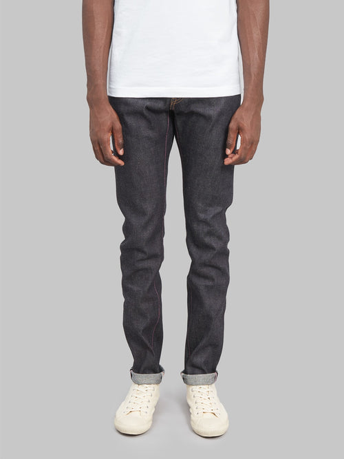 Momotaro 0405 12oz high Tapered Jeans front look