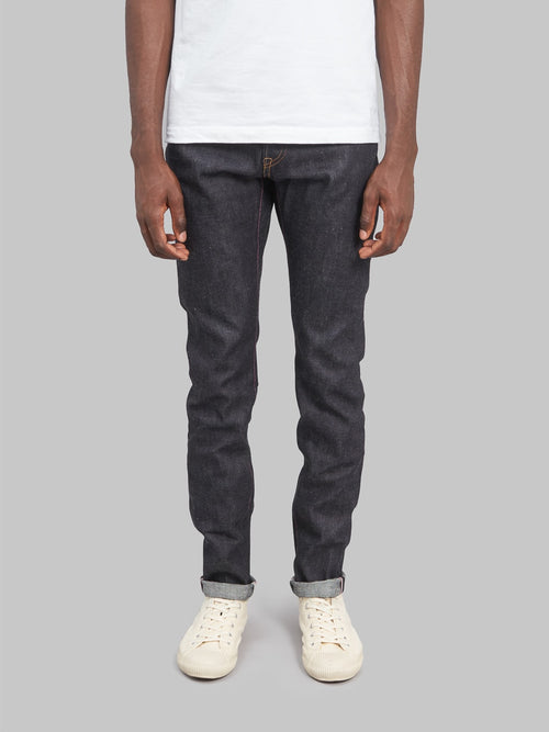 Momotaro 0405 12 going to batle 12oz high Tapered Jeans front