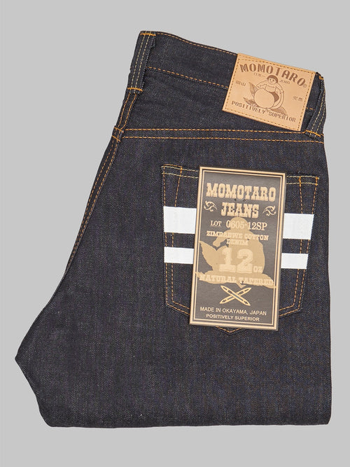 Momotaro 0605 12 going to battle 12oz Natural Tapered Jeans 100 cotton