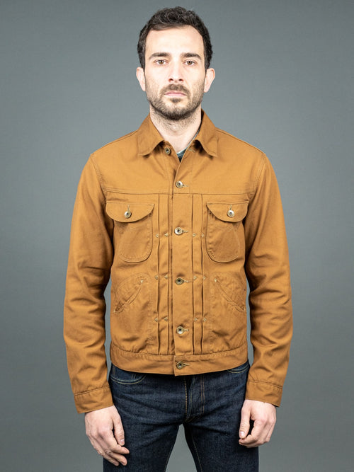 Stevenson Overall Stockman SM1 Jacket Brown canvas fit