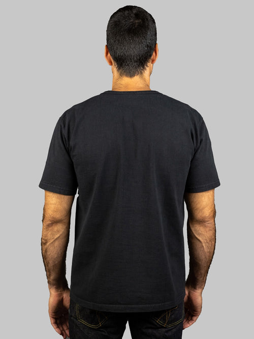 studio dartisan loopwheeled black tshirt model back fit