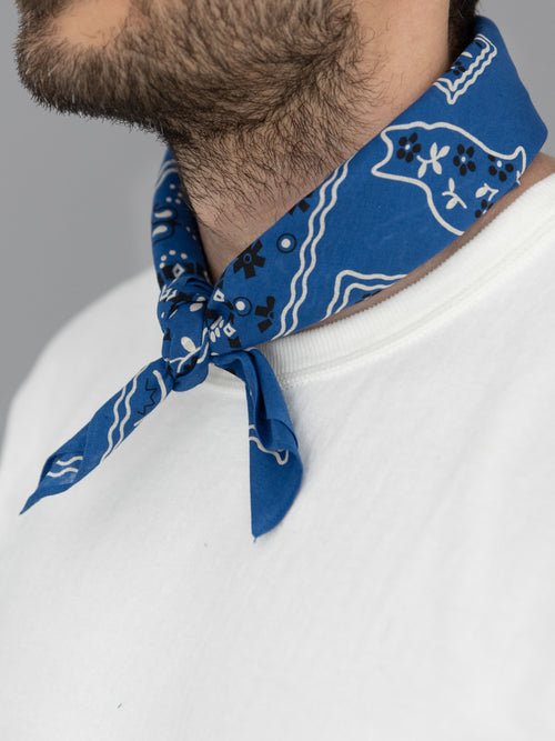 tcb cat bandana blue collar