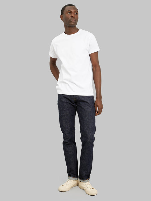 tcb jeans slim 50s selvedge japanese denim model front fit