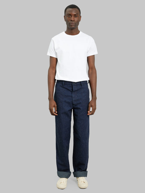 tcb jeans usn seamens denim trousers model front fit