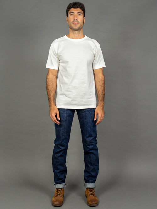 The Strike Gold 8104 "Shower Slub" Straight Tapered Jeans Front Look