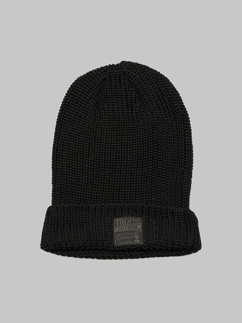 Trophy Clothing Monochrome Beanie black front one size