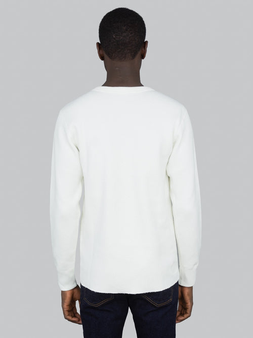 UES Double Honeycomb Thermal tshirt Off White model back fit