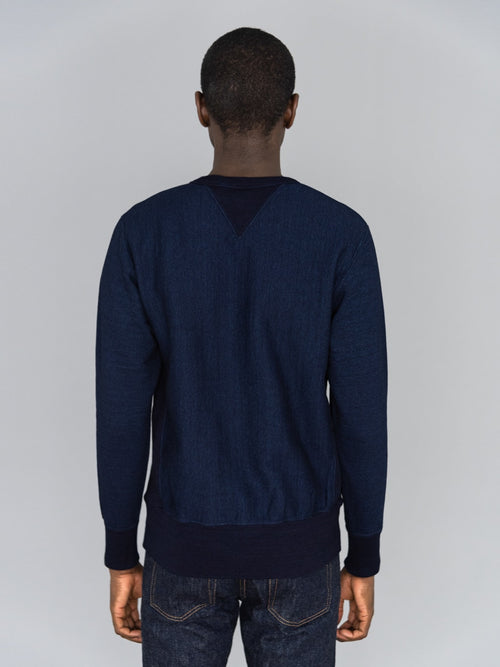 UES Indigo Sweatshirt model back fit