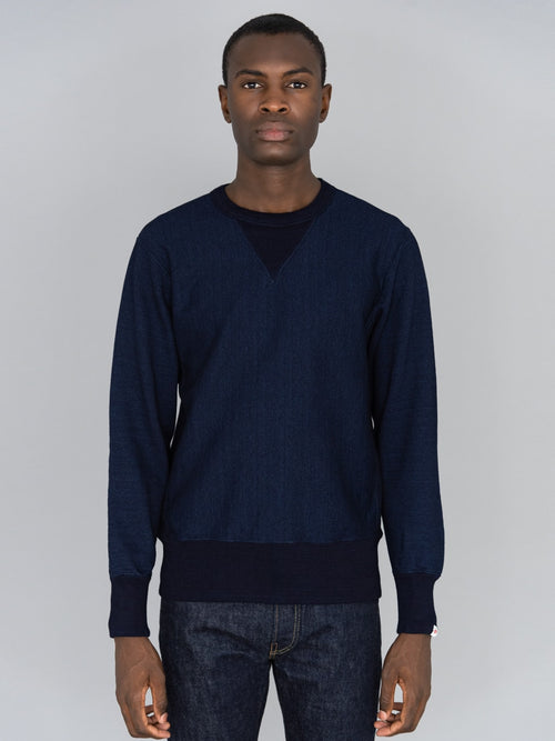 UES Indigo Sweatshirt model front fit